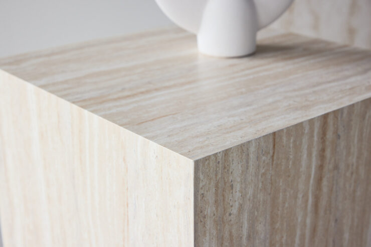 York – Table basse – Beige – 40 x 40 cm