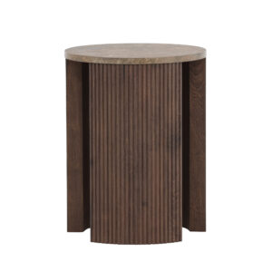 Bristol – Table d&rsquo;appoint – Moka – ⌀40 cm