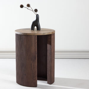 Bristol – Table d&rsquo;appoint – Moka – ⌀40 cm