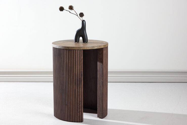 Bristol – Table d'appoint – Moka – ⌀40 cm
