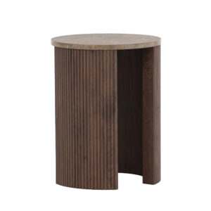 Bristol – Table d&rsquo;appoint – Moka – ⌀40 cm