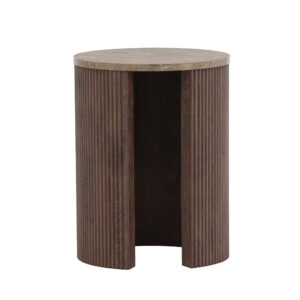 Bristol – Table d&rsquo;appoint – Moka – ⌀40 cm