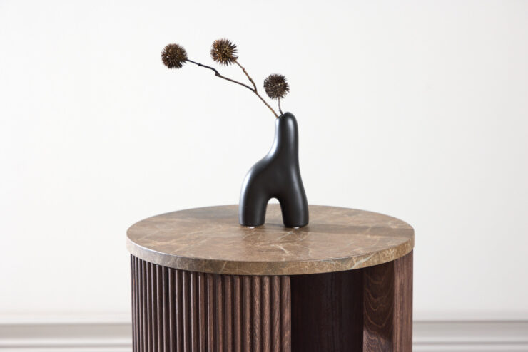 Bristol – Table d'appoint – Moka – ⌀40 cm