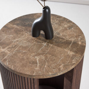 Bristol – Table d&rsquo;appoint – Moka – ⌀40 cm