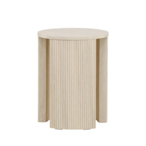 Bristol – Table d&rsquo;appoint – Blanchi – ⌀40 cm
