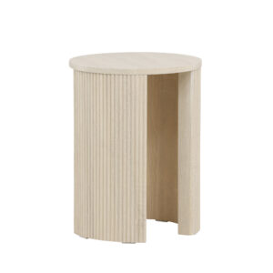 Bristol – Table d&rsquo;appoint – Blanchi – ⌀40 cm