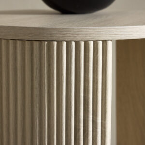 Bristol – Table d&rsquo;appoint – Blanchi – ⌀40 cm