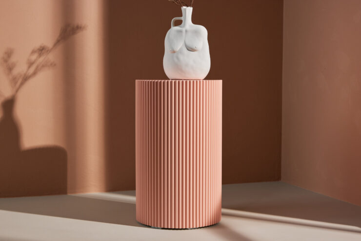 Lenox – Table d'appoint – Pêche – ⌀31 cm