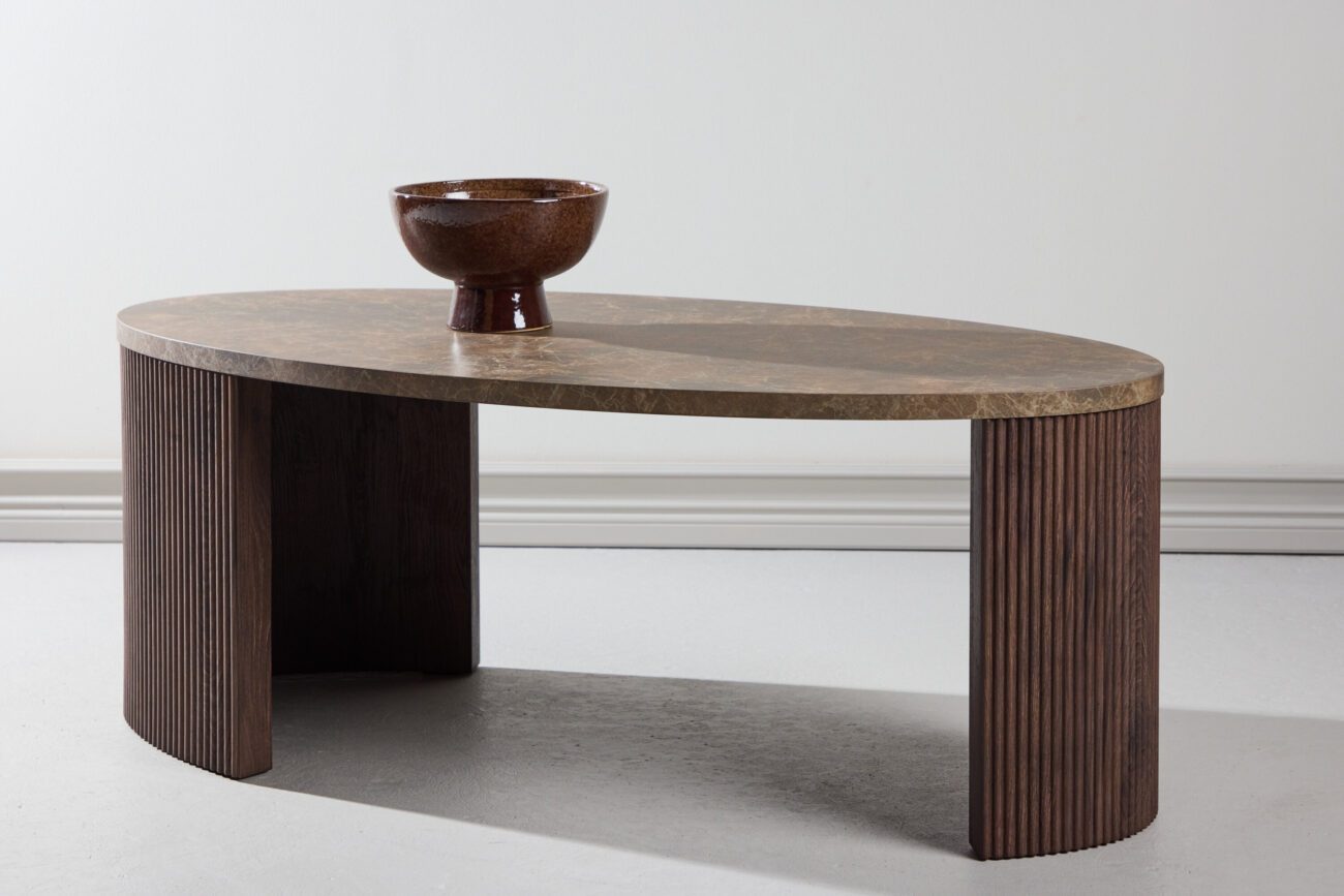 Bristol – Table basse – Gris, Moka – 120 x 60 cm