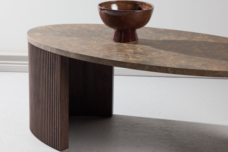 Bristol – Table basse – Gris, Moka – 120 x 60 cm