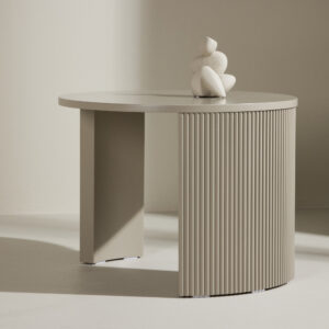 Bristol – Table basse – Beige – ⌀60 cm