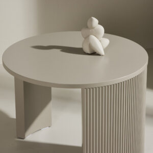 Bristol – Table basse – Beige – ⌀60 cm
