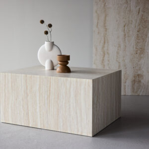 York – Table basse – Beige – 80 x 60 cm