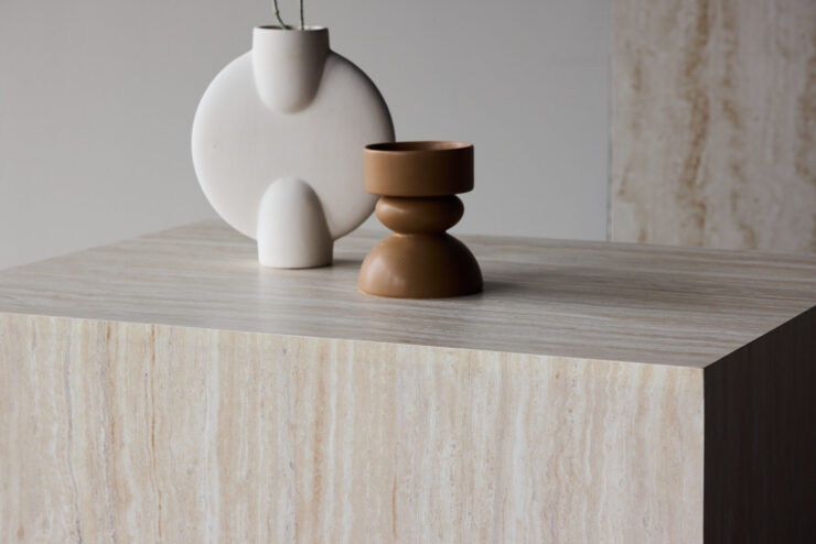 York – Table basse – Beige – 80 x 60 cm