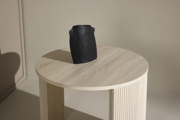 Bristol – Table basse – Blanchi – ⌀60 cm