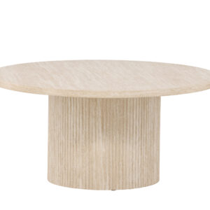 Härön – Table basse – Beige – ⌀80 cm