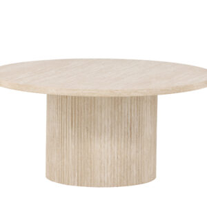 Härön – Table basse – Beige – ⌀80 cm