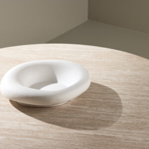 Härön – Table basse – Beige – ⌀80 cm