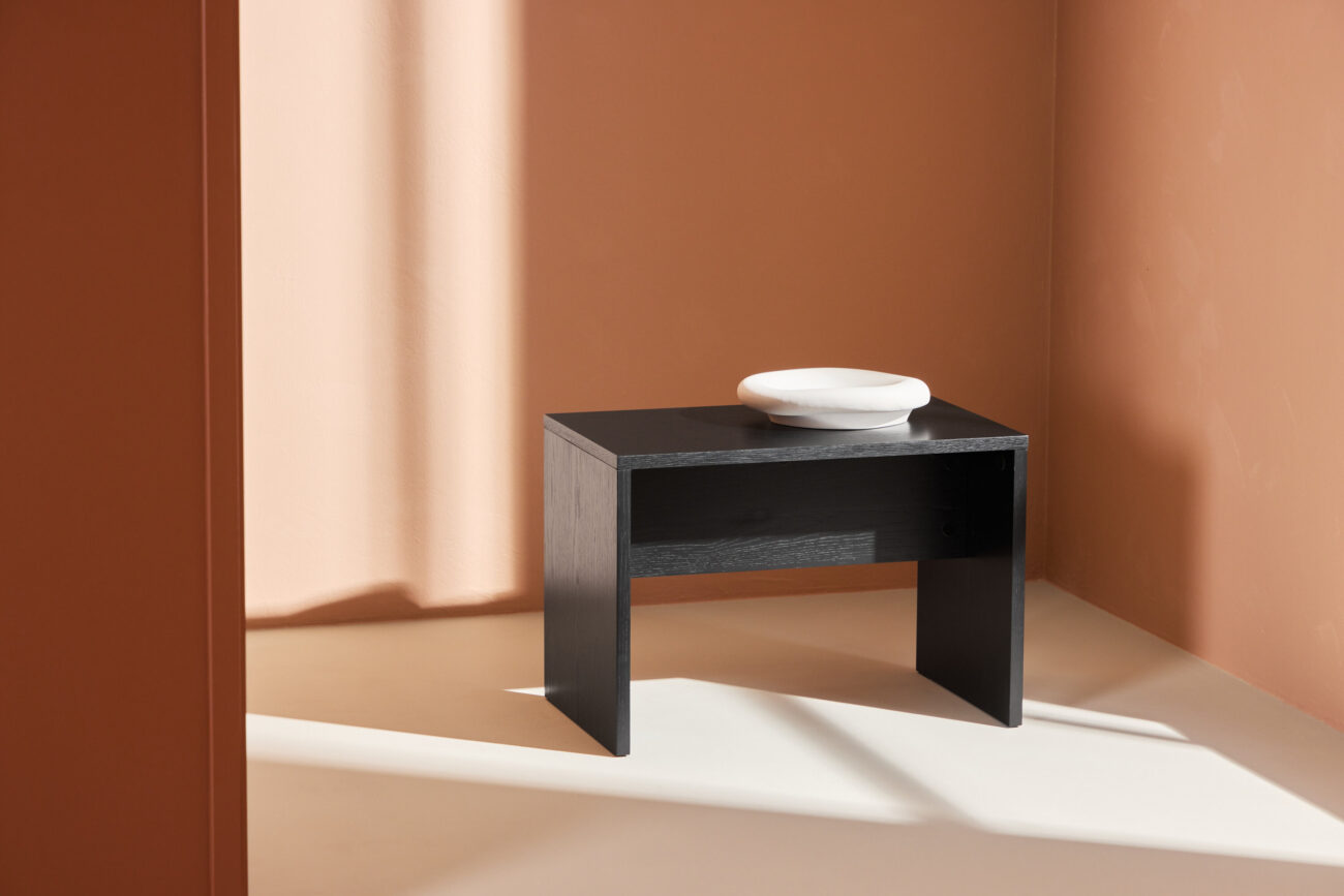 Juni – Table basse – Noir – 58 x 35 cm