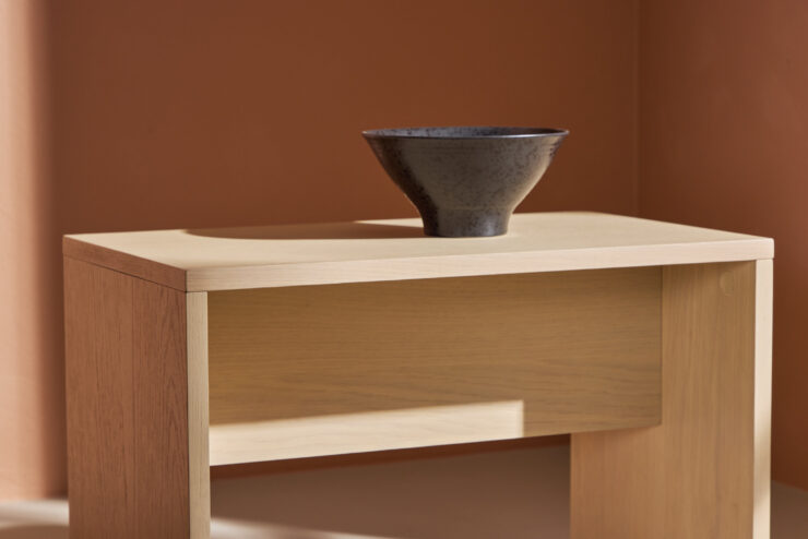 Juni – Table basse – Blanchi – 58 x 35 cm