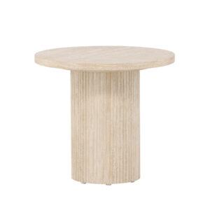 Härön – Table basse – Beige – ⌀50 cm