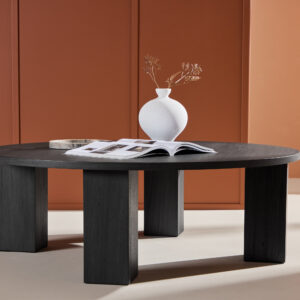 Juno – Table basse – Noir – ⌀120 cm