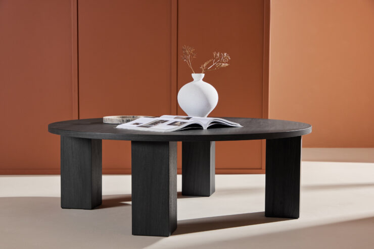 Juno – Table basse – Noir – ⌀120 cm