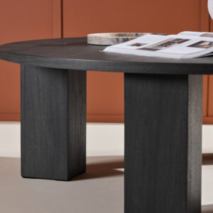 Juno – Table basse – Noir – ⌀120 cm