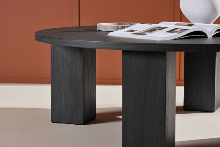 Juno – Table basse – Noir – ⌀120 cm