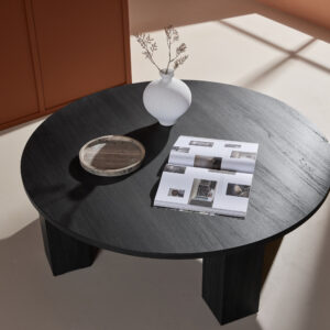 Juno – Table basse – Noir – ⌀120 cm