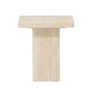 Qvart – Table basse – Beige – 50 x 50 cm