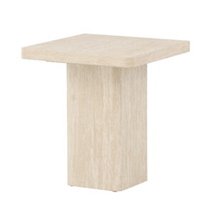 Qvart – Table basse – Beige – 50 x 50 cm