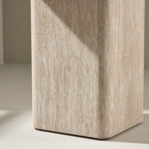 Qvart – Table basse – Beige – 50 x 50 cm