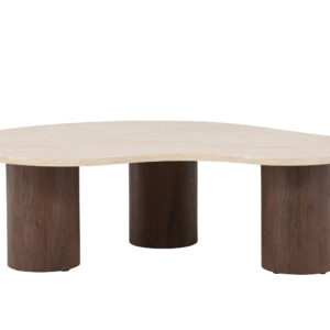 Megg – Table basse – Beige, Moka – 130 x 78 cm