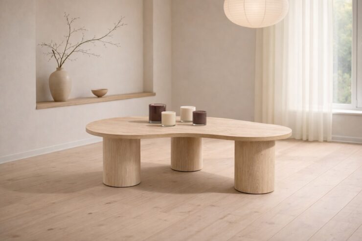 Megg – Table basse – Naturel – 130 x 78 cm