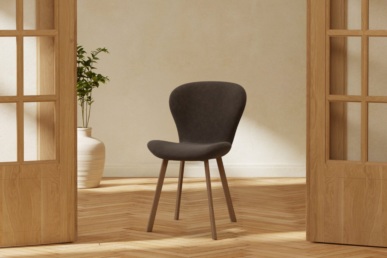 Lilja – Chaise de salle à manger – Marron, Moka – 53 x 80 x 46 cm