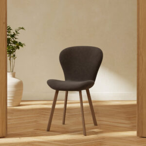 Lilja – Chaise de salle à manger – Marron, Moka – 53 x 80 x 46 cm