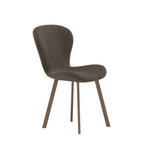 Lilja – Chaise de salle à manger – Marron, Moka – 53 x 80 x 46 cm