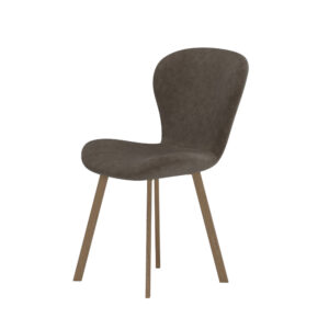 Lilja – Chaise de salle à manger – Marron, Moka – 53 x 80 x 46 cm