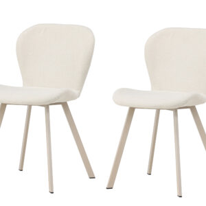 Lilja – Chaise de salle à manger – Beige – 54 x 80 x 46 cm