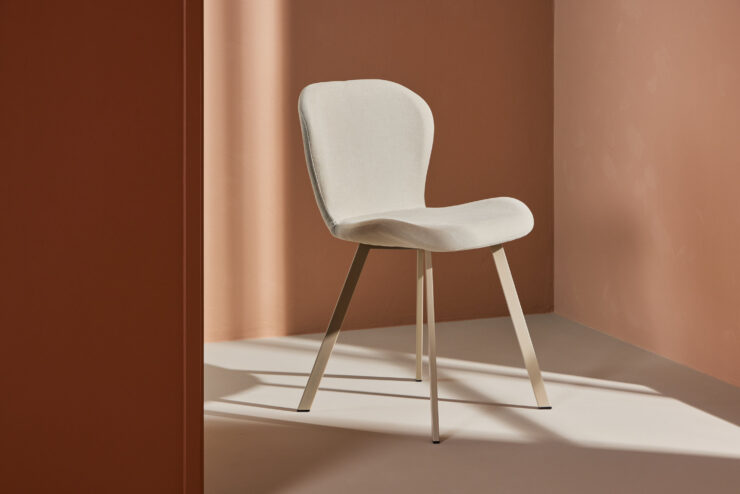 Lilja – Chaise de salle à manger – Beige – 54 x 80 x 46 cm