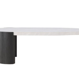 Kres – Table basse – Beige, Noir – 125 x 71 cm