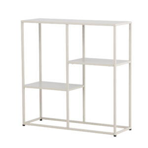 Staal – Table d&rsquo;appoint – Beige – 80 x 80 x 26 cm