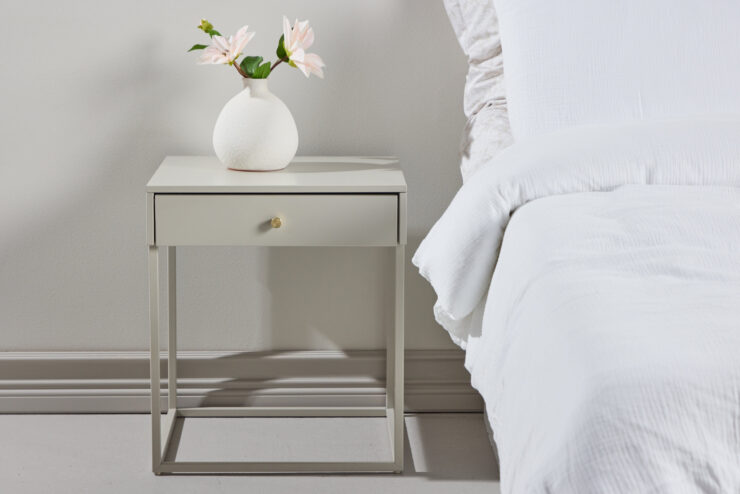 Bakal – Meuble de rangement – Beige – 41 x 50 x 43 cm