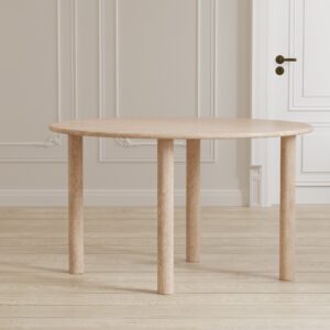 Hilo – Table à manger ovale – Naturel – 130 x 110 x 75 cm