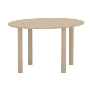 Hilo – Table à manger ovale – Naturel – 130 x 110 x 75 cm