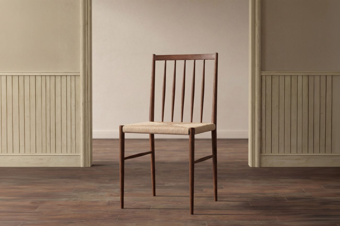 Enes – Chaise de salle à manger – Moka, Beige – 50 x 77 x 42 cm