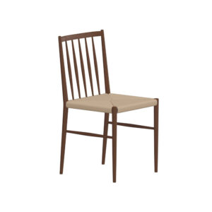 Enes – Chaise de salle à manger – Moka, Beige – 50 x 77 x 42 cm