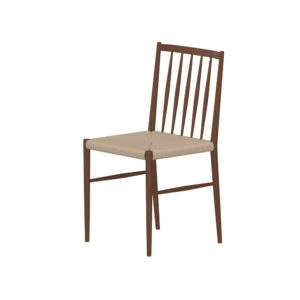Enes – Chaise de salle à manger – Moka, Beige – 50 x 77 x 42 cm