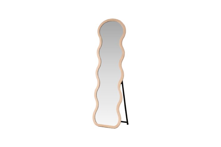 Loui – Grand miroir – Beige, Transparent – 1,5 x 158 x 49 cm